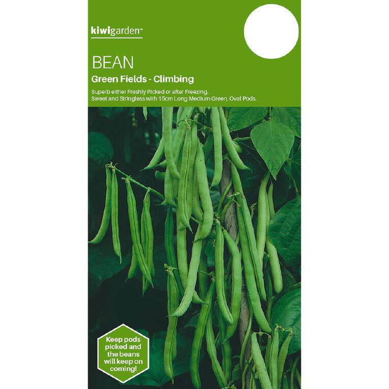 Kiwi Garden Bean Green Fields Climbing Seeds, , hi-res
