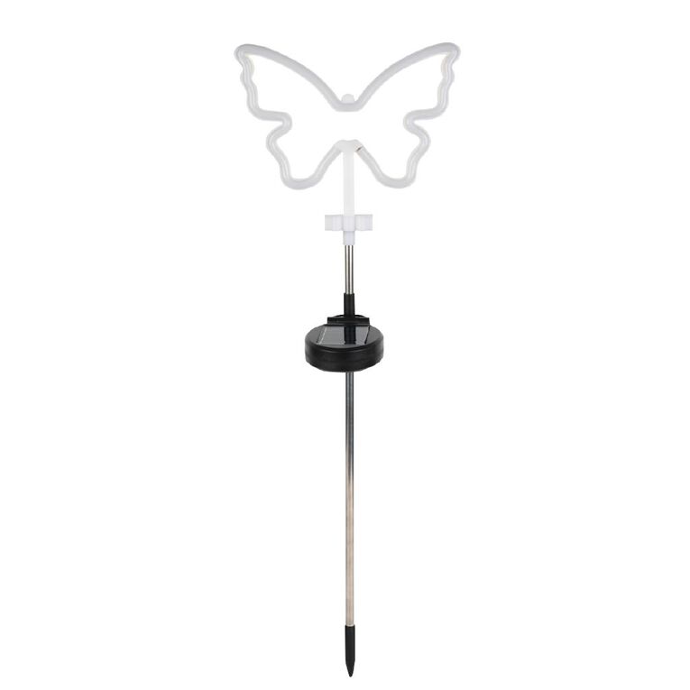 Kiwi Garden Solar Neon Butterfly Light, , hi-res