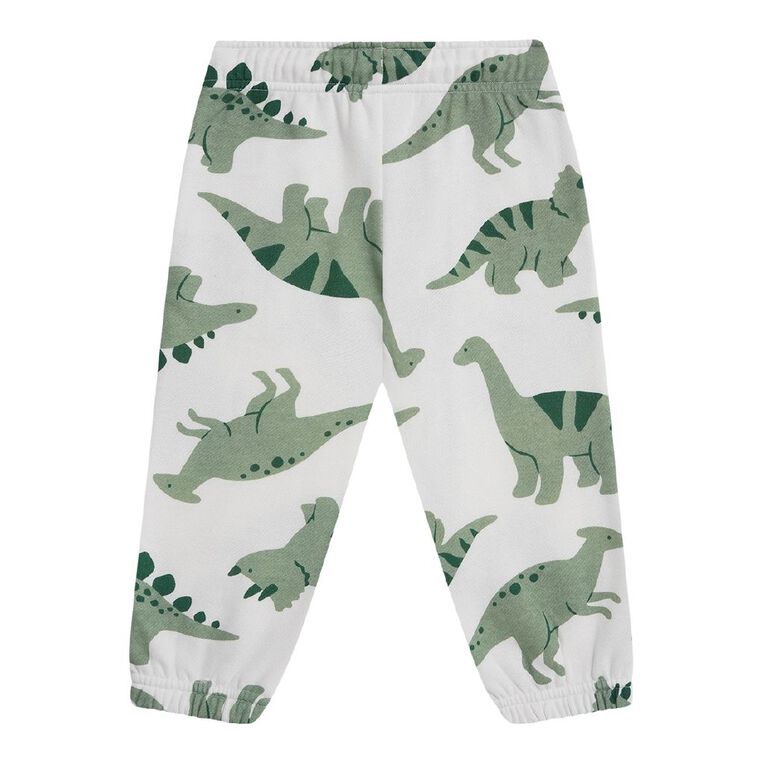 Young Original Preschool Printed Trackpants, Cream, hi-res