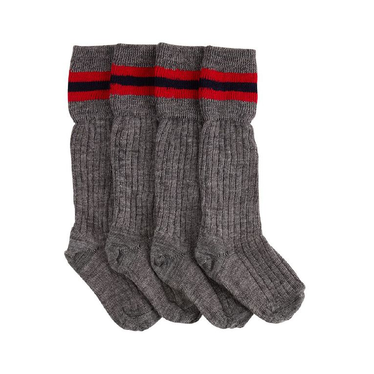 Schooltex Striped School Socks 2 Pack, Schooltex Sock G, hi-res