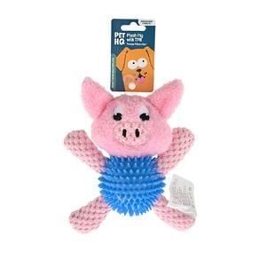 pet hq plush pig with tpr 1 each