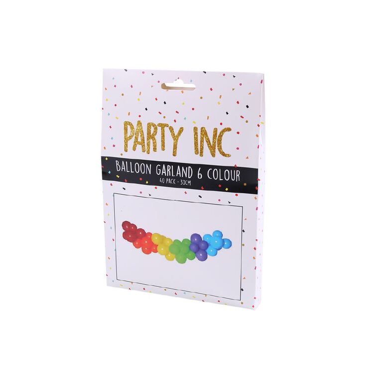 Party Inc Balloon Garland Multi-Coloured 30cm, , hi-res