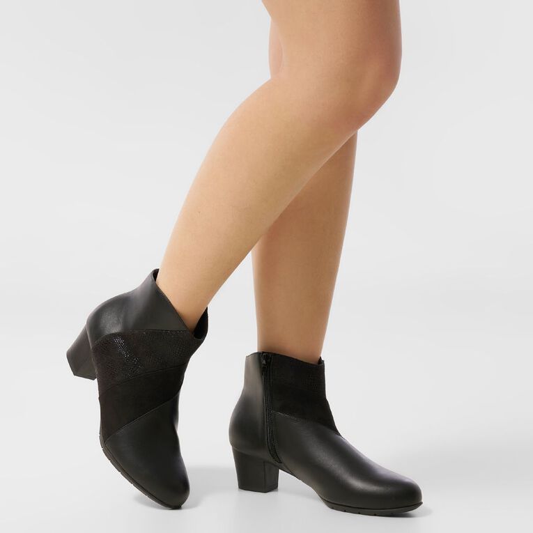 H&H Women's Helen Ankle Boots, Black, hi-res