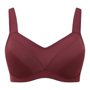 Active Intent Women's Mesh Panel Full Figure Sports Bra
