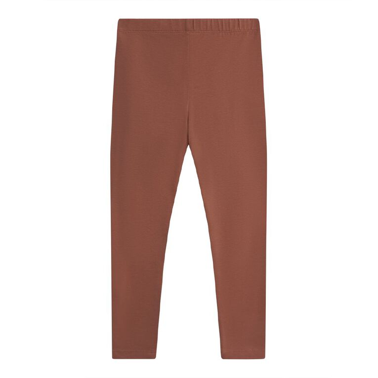 Young Original Plain Leggings, Brown Light, hi-res