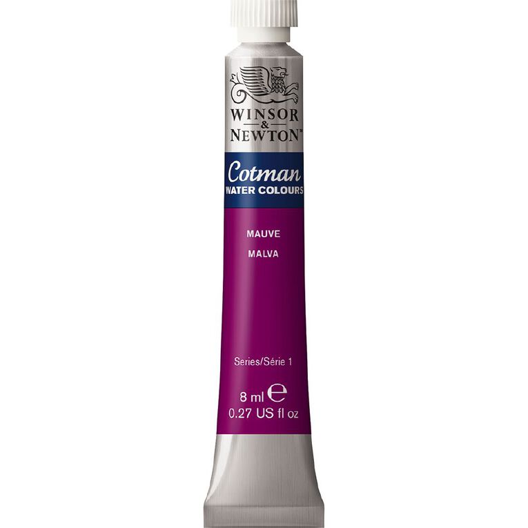 Winsor & Newton Cotman Watercolour Paint 8ml Mauve 398, , hi-res
