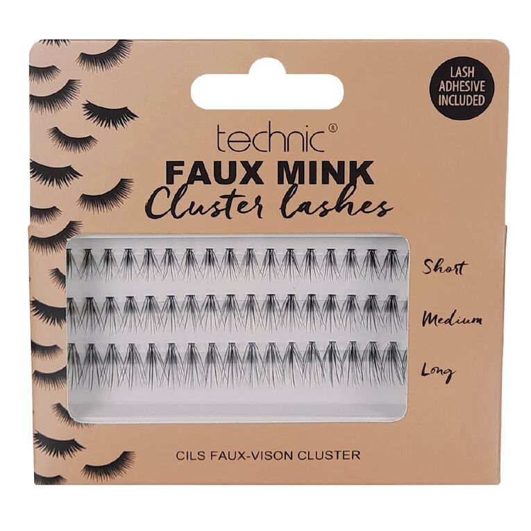 Technic Faux Mink Individual Cluster Lashes, , hi-res