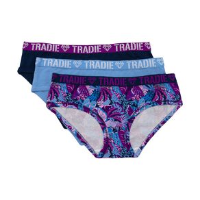 Tradie Girls' Boyleg Briefs 3 Pack
