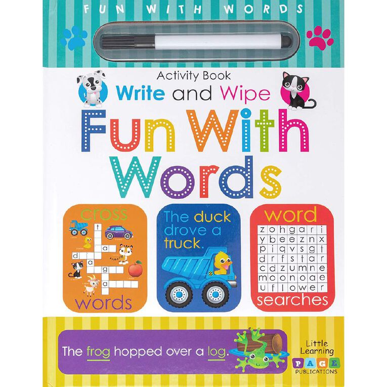 Write & Wipe Fun With Words, , hi-res