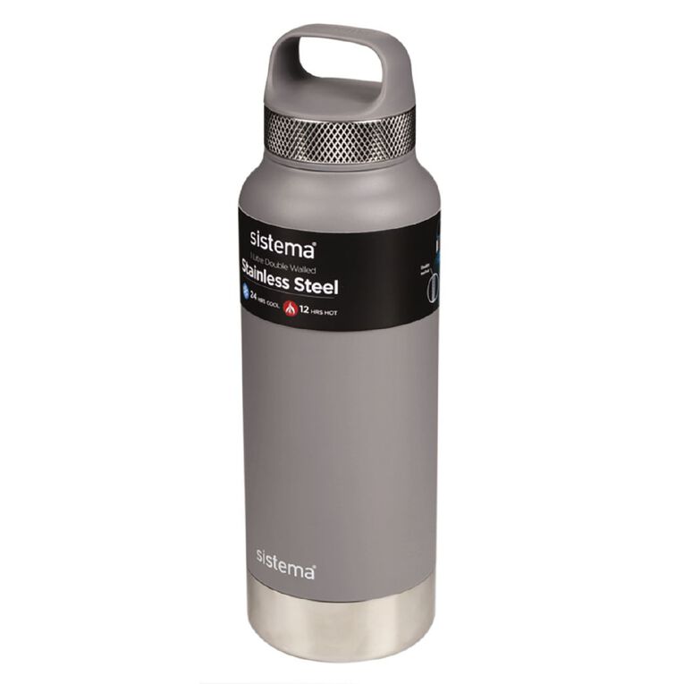 Sistema Stainless Steel Bottle 1L Assorted The Warehouse