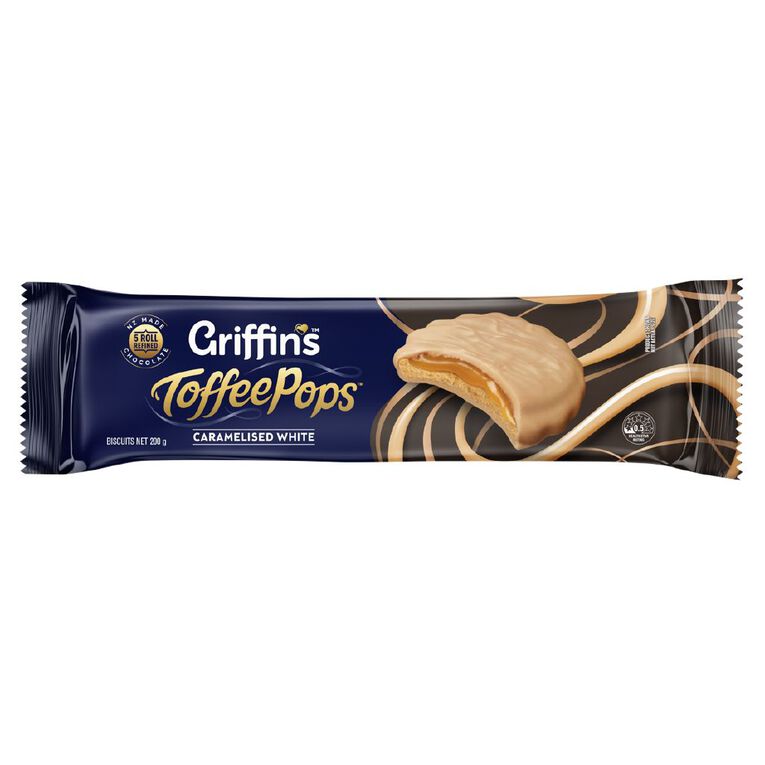 Griffin's Toffee Pops Caramelised White Chocolate 200g, , hi-res