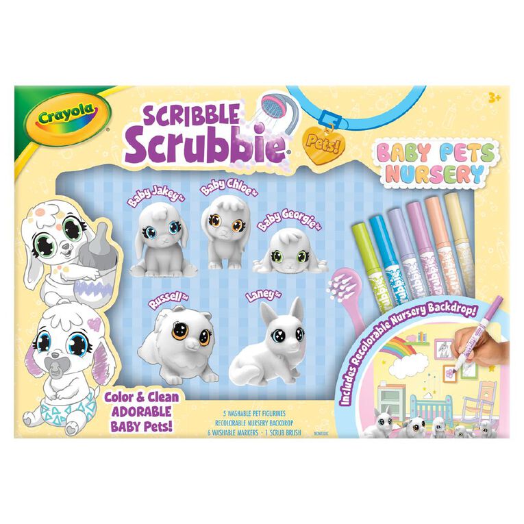 Crayola Scribble Scrubbie Baby Pets Nursery, , hi-res