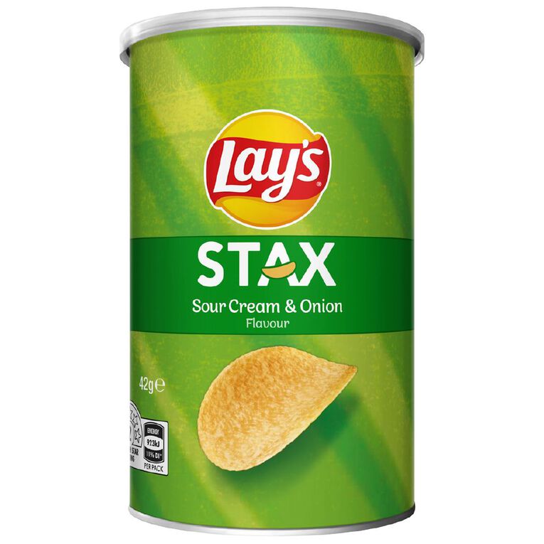 Stax Sour Cream and Onion 42g, , hi-res