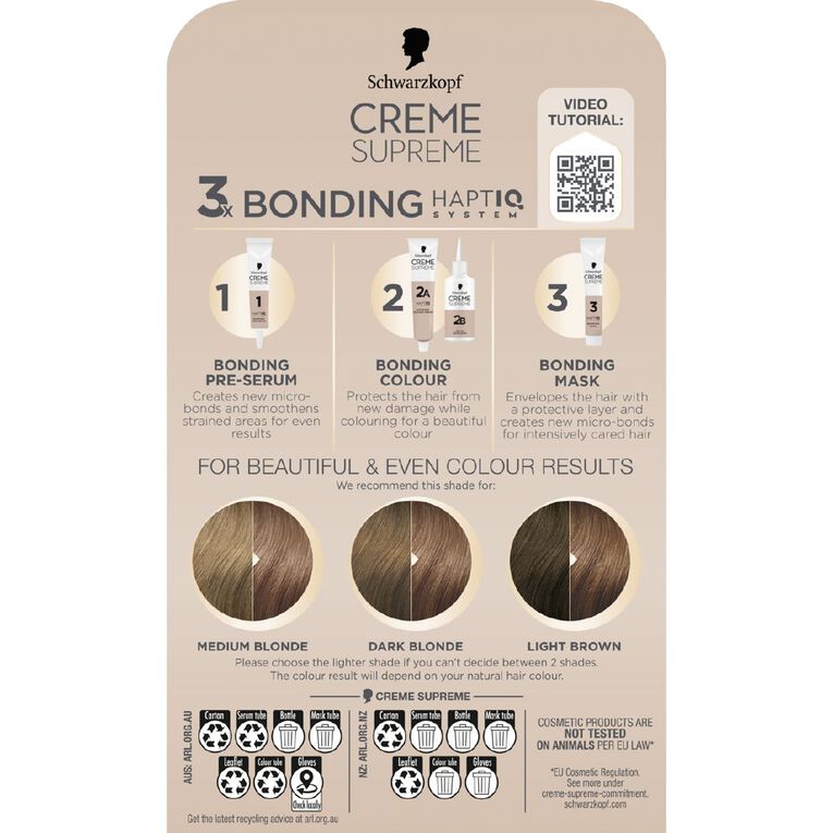 Schwarzkopf Creme Supreme 7.16 Cool Ash Dark Blonde 180ml, , hi-res