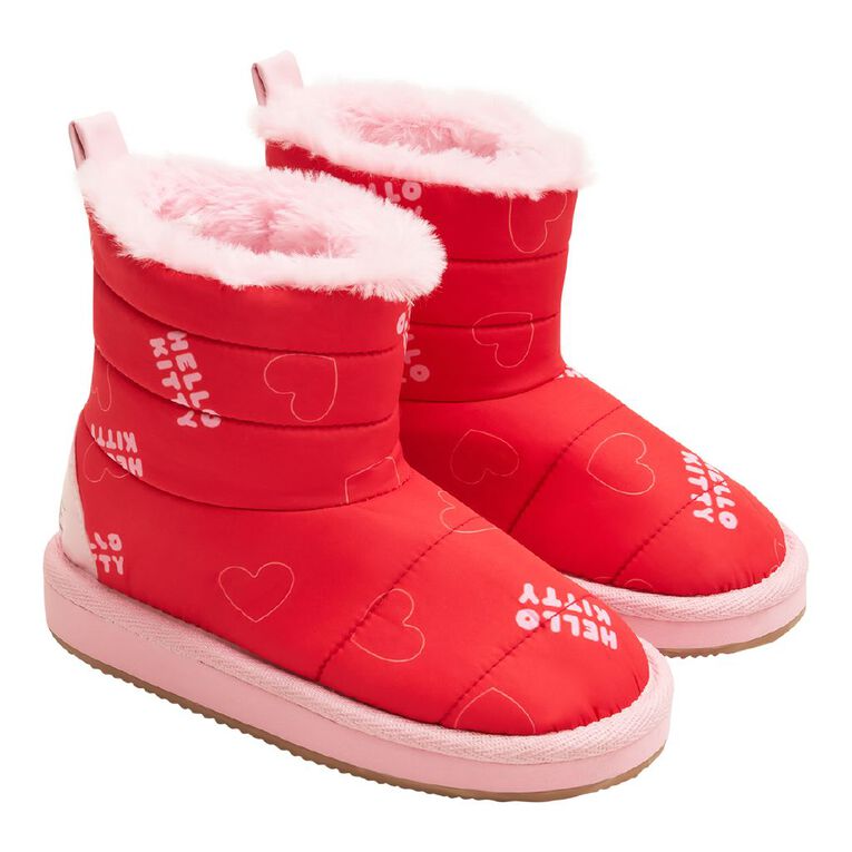 Hello Kitty Senior Kids' Slipper Boots, Red, hi-res