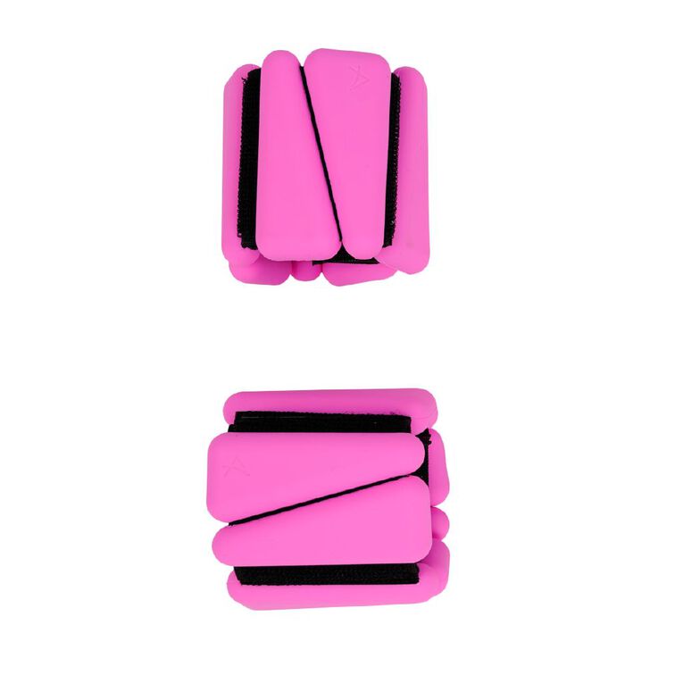Active Intent Fitness Bracelet Weights .43kg Pink 2 Pack, , hi-res
