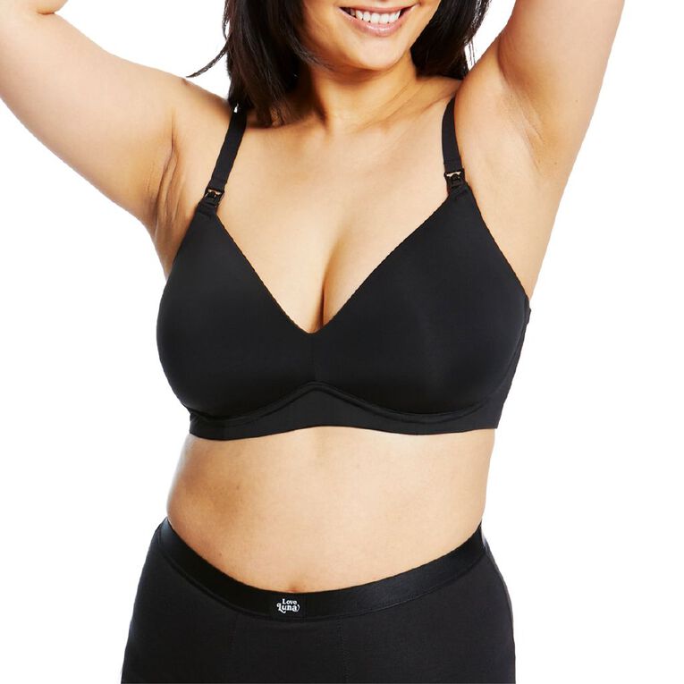 Love Luna Maternity Removeable Pad Bra, Black, hi-res