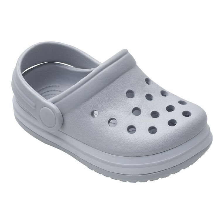 Young Original Junior Kids' Jack Frog Clog Shoes, Silver, hi-res