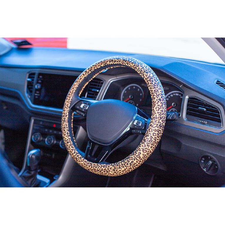 Autoworx Cheetah Steering Wheel Cover, , hi-res