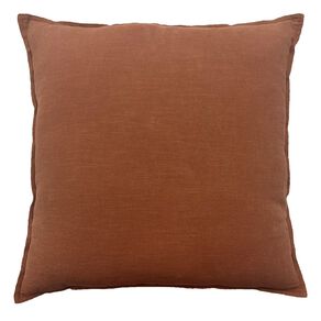 Living & Co Linen Rich Cushion Rust 50cm x 50cm