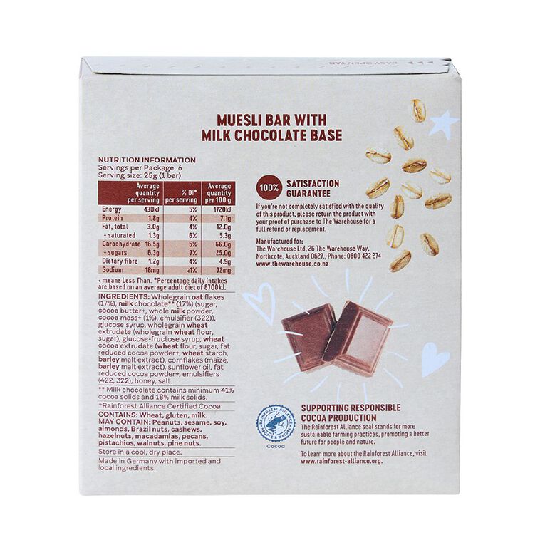 Market Kitchen Muesli Bar Chocolate 6 Pack 6 Pack, , hi-res