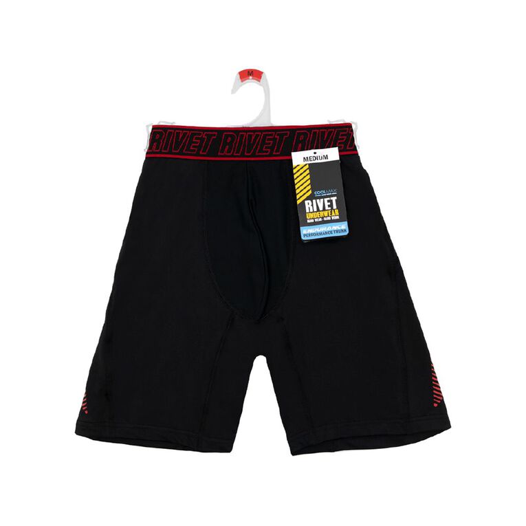 Rivet Men's Endurance Trunks, Red, hi-res