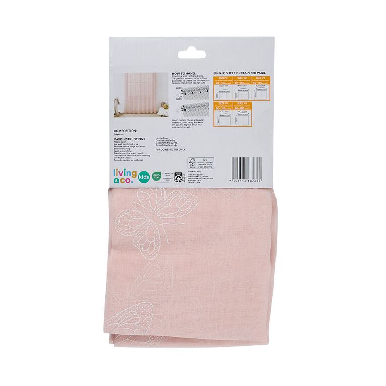 Living & Co Kids Kids Lola Voile Pink, , hi-res