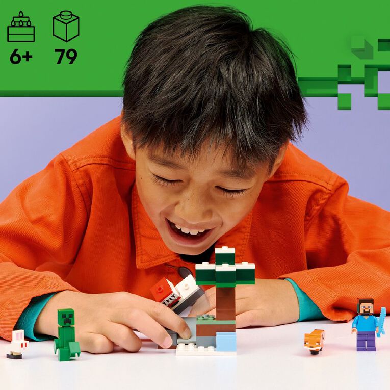 LEGO Minecraft Steve's Taiga Adventure 21583, , hi-res