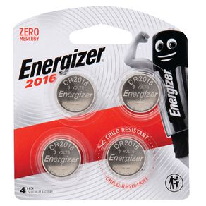 Energizer Lithium Batteries 2016 4 Pack 4 Pack