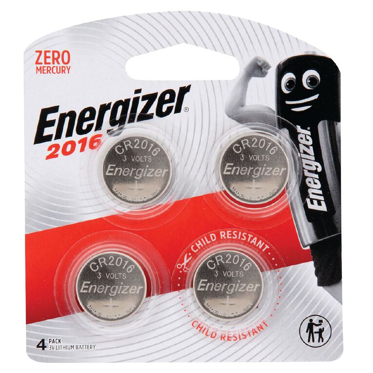 Energizer Lithium Batteries 2016 4 Pack 4 Pack, , hi-res