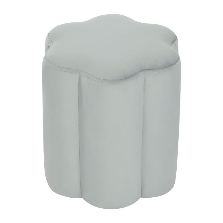 Living & Co Fleur Ottoman Blue Light, , hi-res