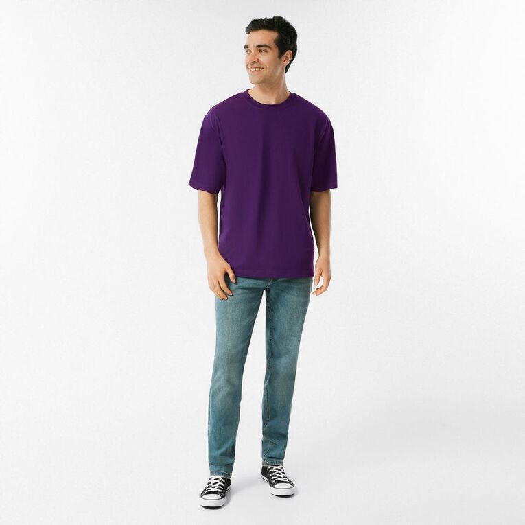Garage Men's Heavyweight Boxy Tee, Purple Dark, hi-res