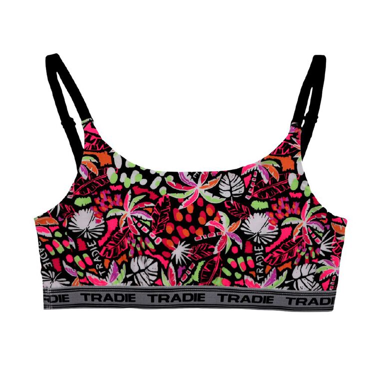 Tradie Women's Comfort Crop, Black W25 SPRING, hi-res