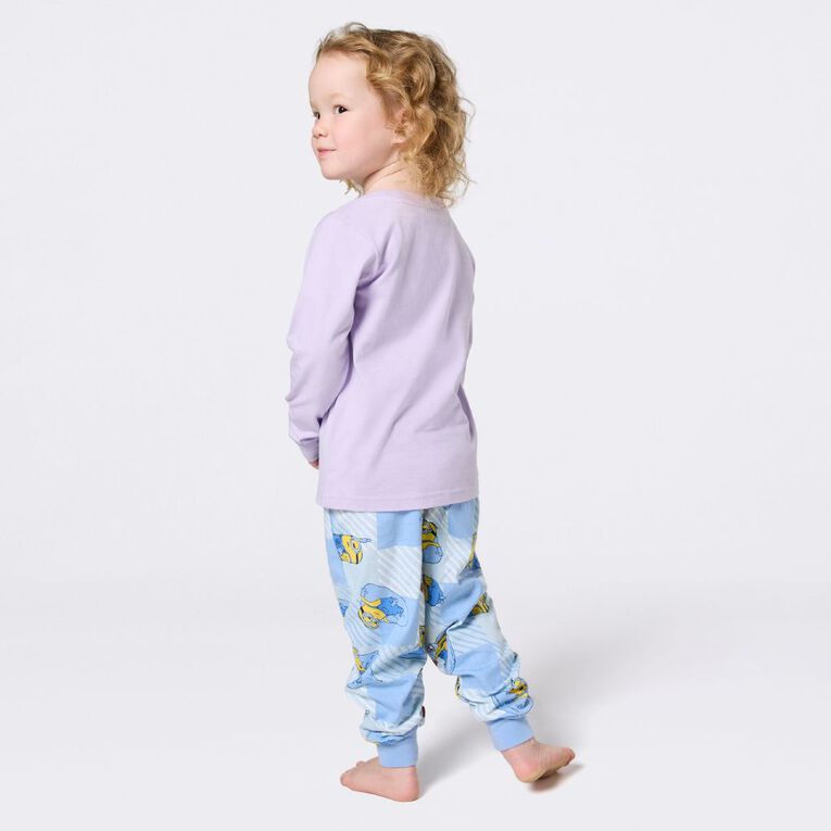 Minions Girls' Long Sleeve Knit Pyjama Set, Purple Light, hi-res