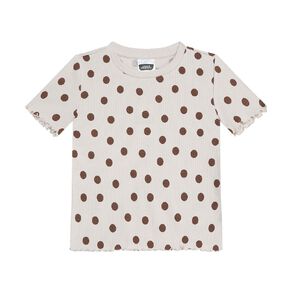Young Original Short Sleeve All Over Print Rib Top