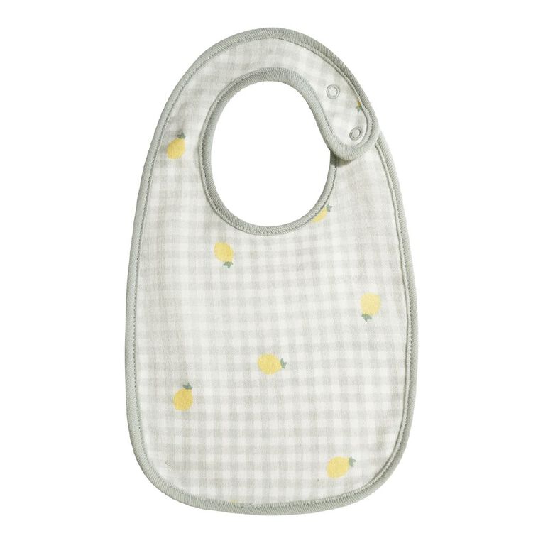 Young Original Babys' Dome Bibs 3 Pack, Green Light, hi-res