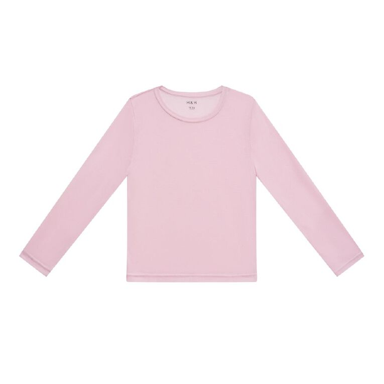 H&H Kids' Thermal Long Sleeve Tee, Pink Light, hi-res