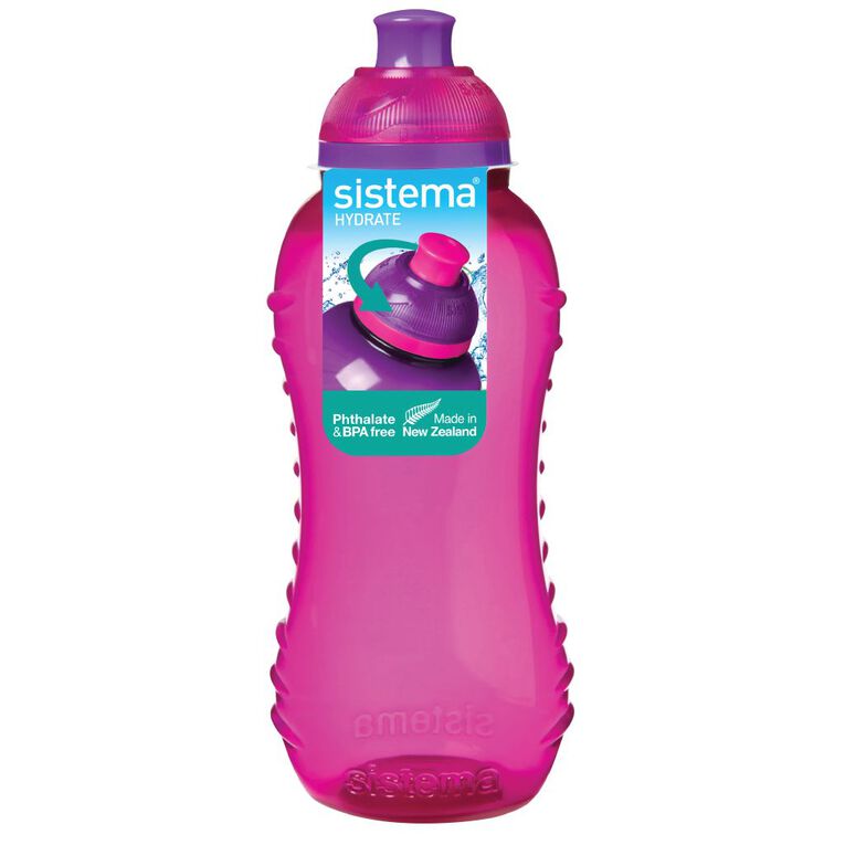 Sistema Round Drink Bottle with Twist Cap Assorted 330ml, , hi-res