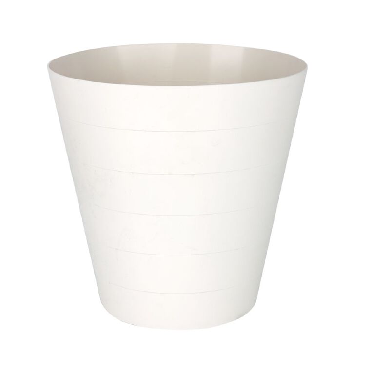 Living & Co Waste Paper Bin White 13L, , hi-res