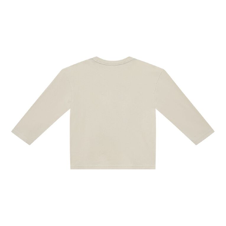 Young Original Long Sleeve Printed Tee, Brown Light POSITIVE, hi-res