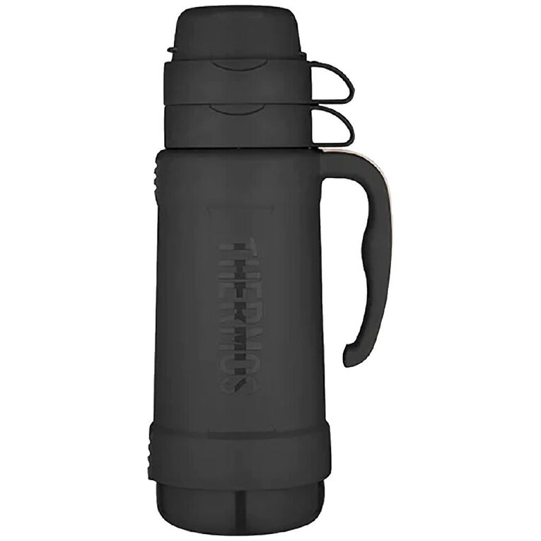 Thermos Eclipse Vacuum Flask 1L Black, , hi-res
