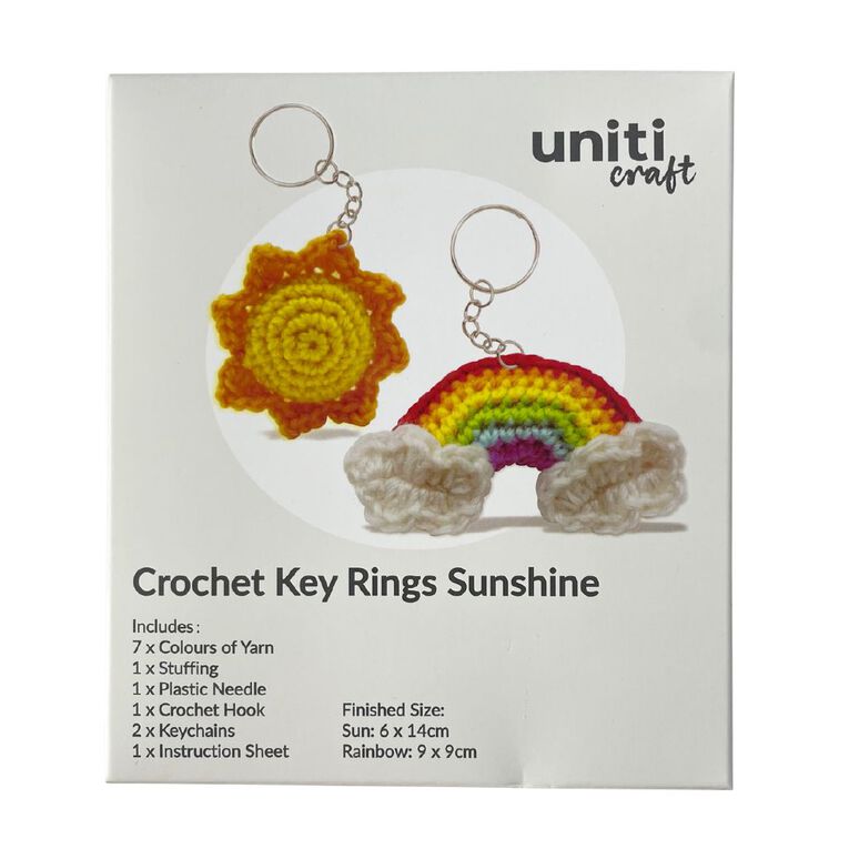 Uniti Craft Adults Crochet Kit Key Ring Sunshine, , hi-res