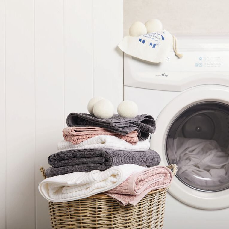 Living & Co Wool Dryer Ball Natural 5 Pack, , hi-res