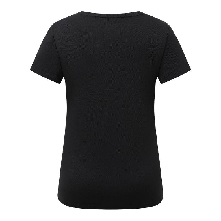 Active Intent Women's Cooldry Tee, Black, hi-res