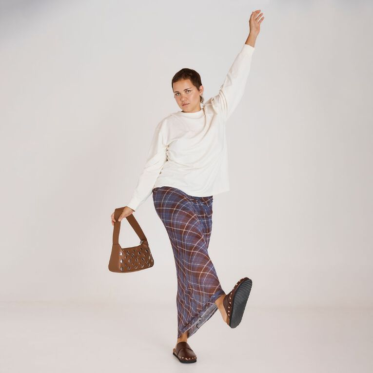 BRDRLESS Sienna Mesh Maxi Skirt, Brown Dark, hi-res