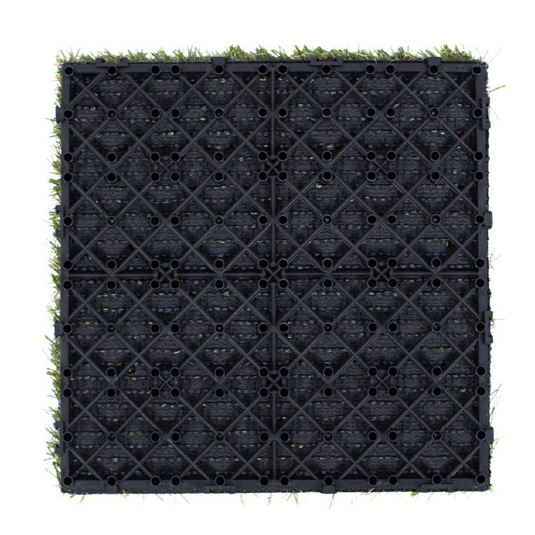 Urban Green Artificial Grass Tiles 4 Pack Green, , hi-res