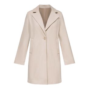 H&H Women's Soft Touch Button Midi Coat
