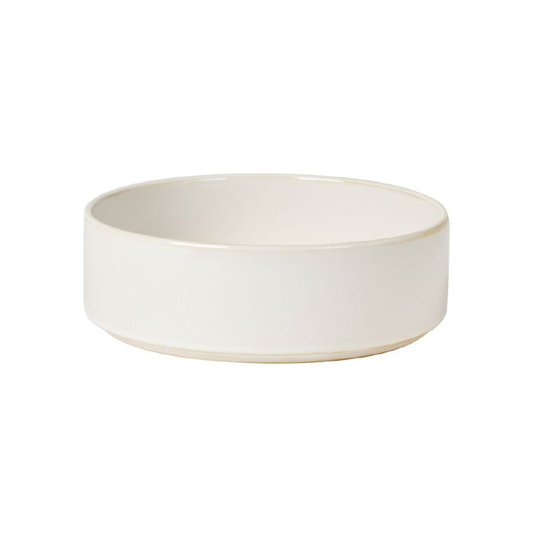 Living & Co Ella Reactive Glaze Small Salad Bowl Ivory 27cm, , hi-res