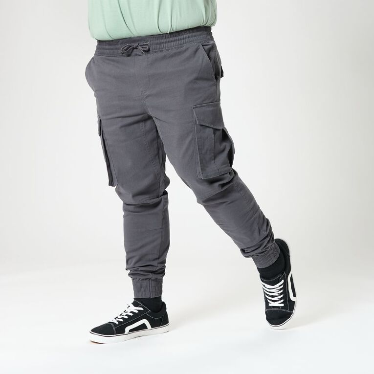 H&H Men's Cargo Joggers, Grey Dark, hi-res