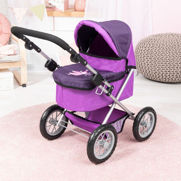 Bayer Dolls Pram Trendy Purple Mid, , hi-res